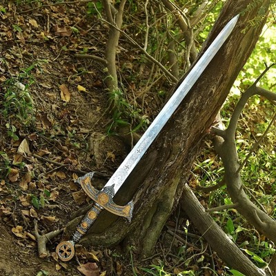 Hand Forged High Carbon Steel Viking Sword Medieval hunting With Scabbard