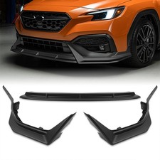 Front Bumper Lip Spoiler for 2022-2025 WRX ABS Unpainted Matt Black