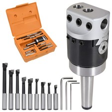 Boring Tool Set 15 Pieces 50 mm Boring Head Milling MT2-F1-12/MT3-F1-12 vidaXL