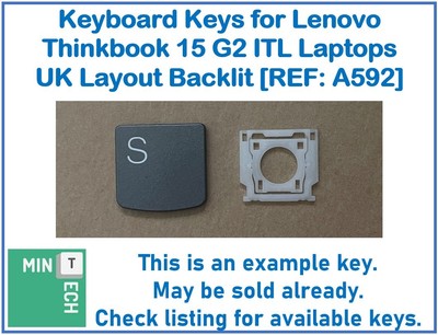 Tastatur Ersatz Tasten für Lenovo Thinkbook 15 G2 Laptops UK Layout Hintergrundbeleuchtung