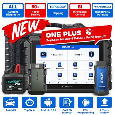 2026 NEW TOPDON ONE Plus Bi-Directional Test Topology Mapping OBD2 Scan Tool
