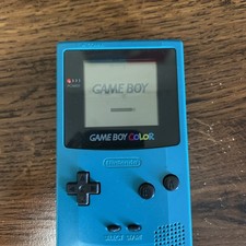 Nintendo Game Boy Color Teal (CGB-001) Handheld System TESTED WORKING