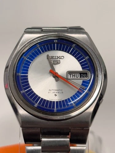Seiko 5 6119-8500 June 1973 Automatic Blue Dial Vintage