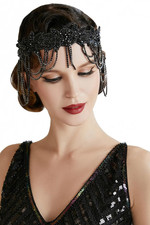1920S Flapper Headpiece Roaring 20S Headband Great Gatsby Headband Chain for Wom