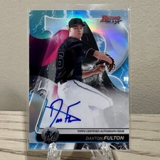 2020 Bowman’s Best #B20-DF Daxton Fulton Rookie RC Auto Refractor Marlins