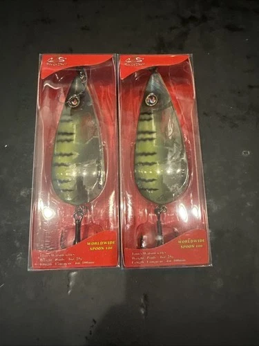 River2Sea Worldwide Spoon 4” 1oz Lot Of 2 Blue Gill