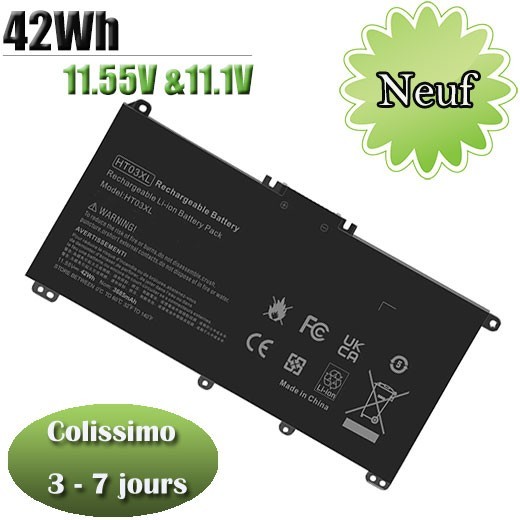 Batterie HP L11119-855 pour travailler en liberté sur votre ordinateur 15-CS