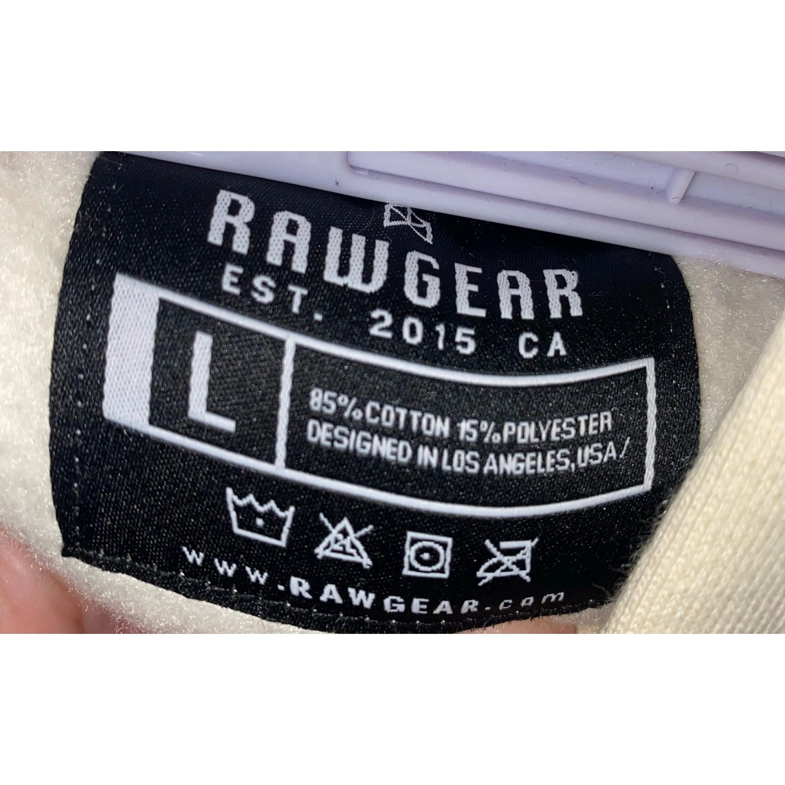 OFF WHITE Felpa con cappuccio donna Raw Gear cropped nuova con etichetta