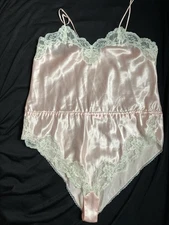 Vintage Erica Taylor Satin & Lace Teddy Lingerie 