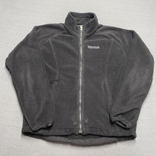 Marmot Jacket Womens Medium Black Full Zip Fleece Basic Jacket Pockets Winter