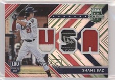 2018 Panini Elite Extra Edition USA Materials Emerald 5/10 Shane Baz hg6