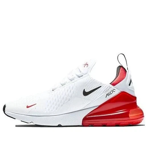 Nike Air Max 270 White University Red Black Sneakers BV2523-100 Size 11