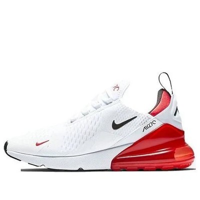 New Nike Air Max 270 White University Red Black Sneakers BV2523-100 Size 12