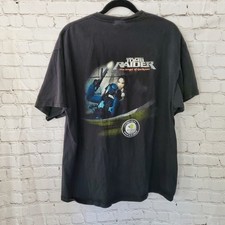 VTG Y2K Tomb Raider Lara Croft Nvidia Video Game Promo Black Shirt 2003 Size XL