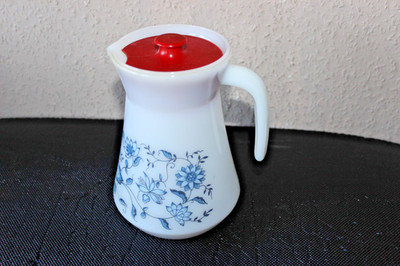 Arcopal Kanne Karaffe Pitcher Zwiebelmuster 60er Jahre Vintage