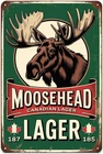 Moosehead Beer Metal sign Vintage Style Aluminum Metal Signs for, 8 x 12 Inch