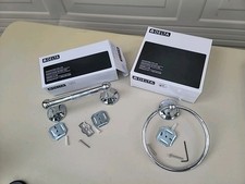 NEW Chrome Delta Towel Ring And Tissue Holder Not In Their Original Boxes