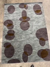 Karastan American Modern Coll. Calder-Quarry Blue 100% New Zealand Wool area rug