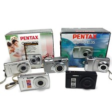 5x Pentax Digital Cameras Job Lot - Optio M30 E35 M40 450 H90