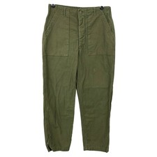 Vintage Mens OG 107 Cotton Sateen Utility Trousers 36x31 Military Fatigue Pants
