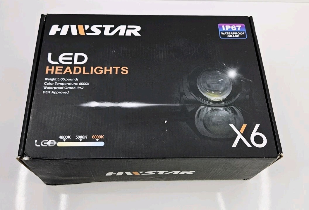 Hwstar X6 S6 180W 1000% Bright H6054 5X7 Led Headlights Compatible