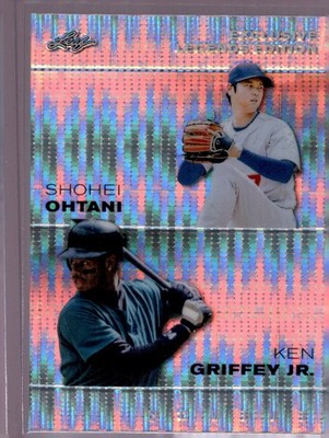 Leaf 2023 Shohei Ohtani Ken Griffey Jr. #ELE-29 Double Serial Numbered 24/25