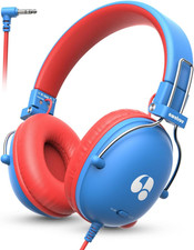 Kids Headphones, 74/85Db Safe Volume Limit, Stereo Sound, Wired On-Ear Headphone