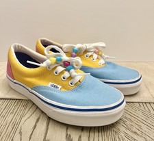 VANS Era Canvas Colorblock W5 M3.5 Sneaker Multicolor Low Top Skateboard Beads