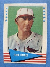 1961 Fleer Baseball Greats - Jesse Haines #40 Cardinals HOF No Creases EX