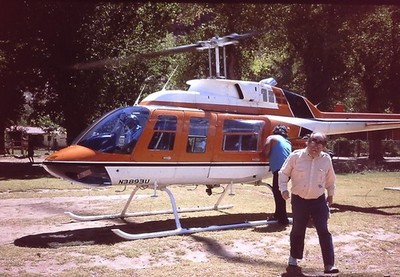 Photograph 35mm Slide July 1986 Helicopter Ride Havasu Arizona Landing