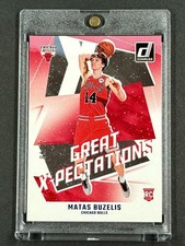 Matas Buzelis 2024-25 Donruss Great X-Pectations #/75 Blue Winter Rookie Bulls