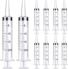 10Pack 20ml Syringe for Liquid - Syringes without Needle - 20 ml Sterile Packed