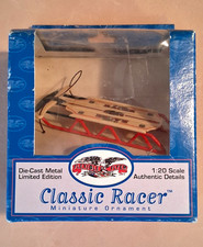Flexible Flyer Classic Racer Diecast Metal Hanging Sled Ornament, Ltd Ed, Xmas