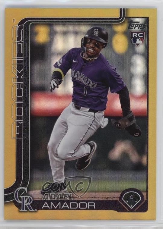 2025 Topps Series 1 Gold Rainbow 49/50 Adael Amador #191 1o6x