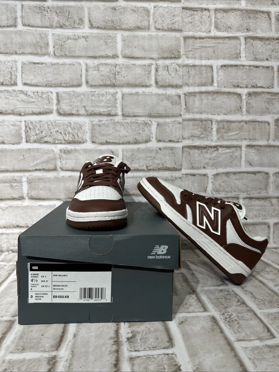 NWT New Balance 480 Low Brown White Leather Court Sneakers Retro BB480LHB SZ: 13 New Balance 480 – DTLR main image 4