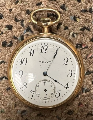 Antique American Waltham Pocket Watch 17 jewels - Running (PAP005498)