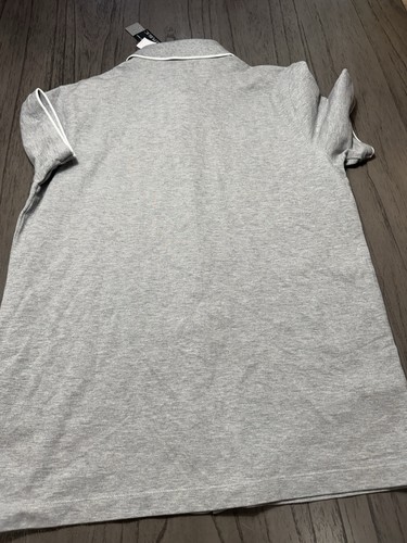 Camisa informal Banana Republic gris jaspeado talla grande hombre stock muerto - Imagen 8 de 9