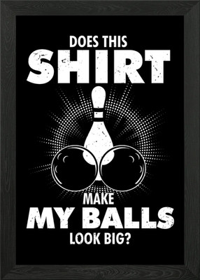 Bowling Pins Schlag Schale gerahmt Wandbild Poster Leinwanddruck Bild