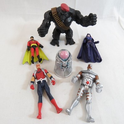 DC Universe Mallah's Revenge Arsenal, Robin, Cyborg, Raven Brain, Monsieur