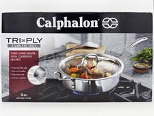 Calphalon Tri-Ply Stainless Steel 3-Quart Sau...