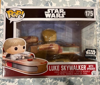 Funko Pop! Star Wars Luke Skywalker Figure with Landspeeder Smuggler's Bounty