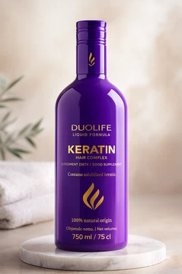 DuoLife Keratin Hair Complex 750ml | Hair Skin Nails | 100% Natural Supplement
