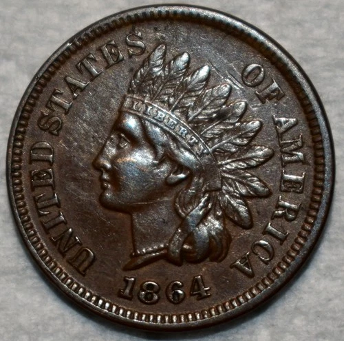 Extra Fine 1864-L/1864 Snow-6 Indian Head Cent, Razor-Sharp, Scarce RPD!