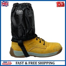 Andes Black Waterproof Walking Hiking Outdoor Trekking Boot Ankle Gaiters