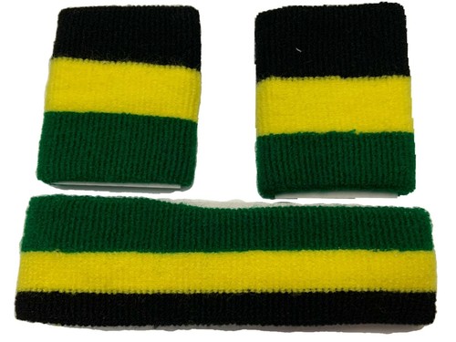 Jamaica Jamaica Deporte Sudor Dima para Sudar Dima Muñeca Gimnasio Banda para la Cabeza Elástica JA - Imagen 2 de 3