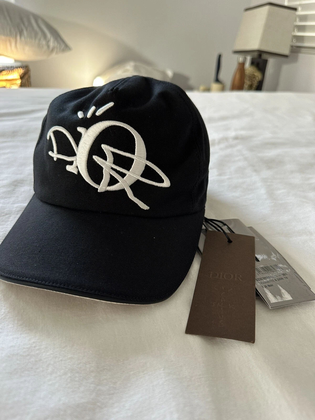 Chapeau de baseball brodé Dior x Cactus, Cactus Dior en noir neuf avec étiquettes grand