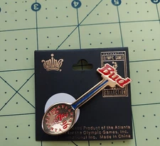 Budweiser Spoon Hat Lapel Pin Designed for 1996 Atlanta Olympics NEW Licensed