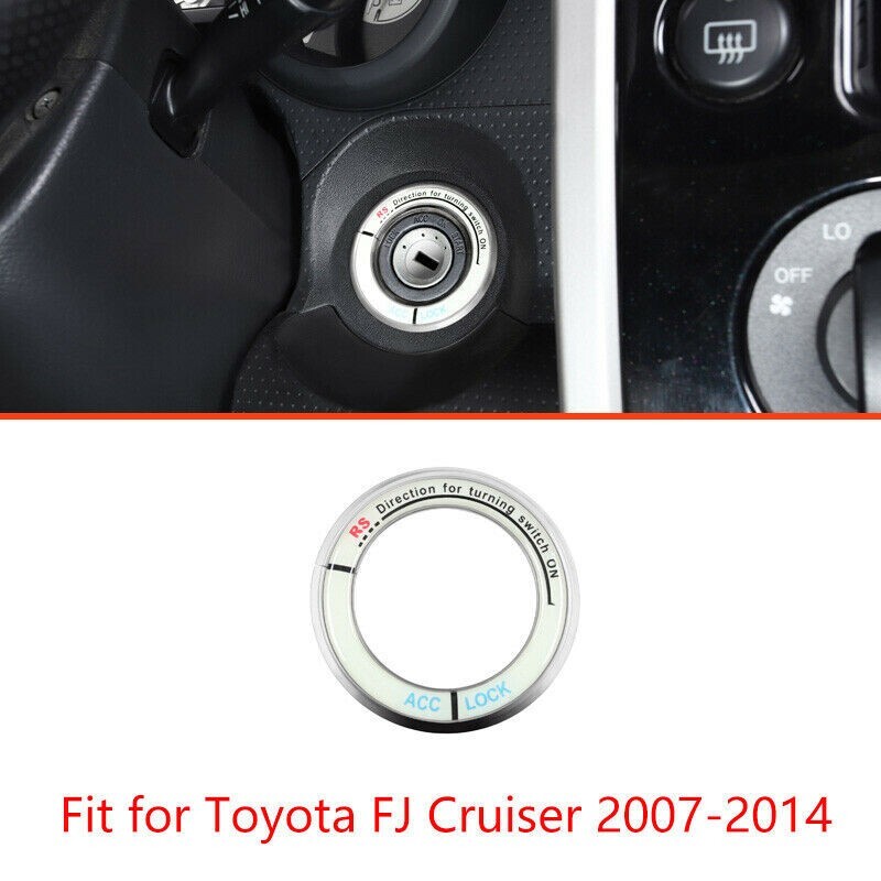 Ignition Trim Replacement Silver Button Accessories Cover