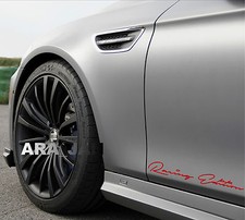 Racing Edition Decal Sticker Sport Speed Car Logo Emblem Skirt Sticker Red Racing Edition Decal Sticker Sport Speed Car Logo Emblem Skirt Sticker Red