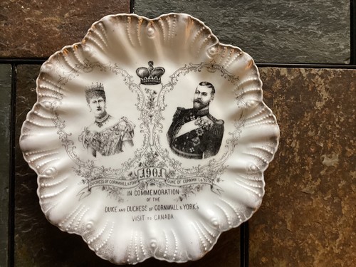 1901 Duke & Duchess of Cornwall & York Visit to Canada Souvenir Plate - Picture 1 of 4